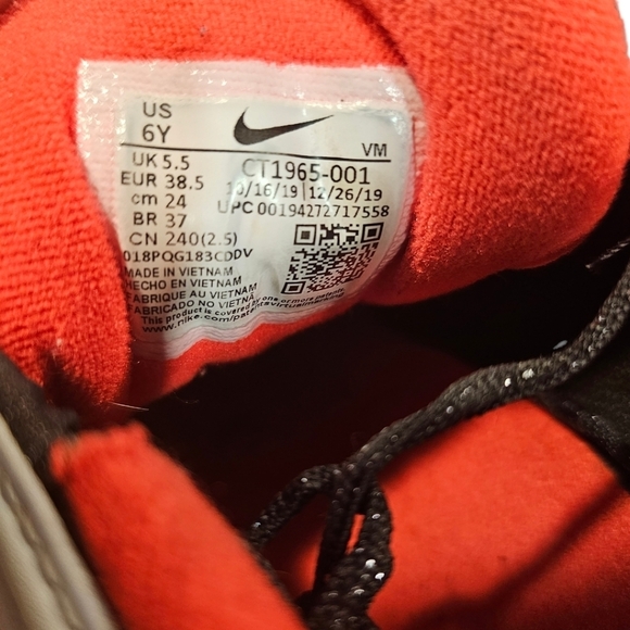 Nike Air Max 97 Fp Noir Crimson Size 6Y Womens Size 7.5 Comfort Lace Up - Picture 9 of 9